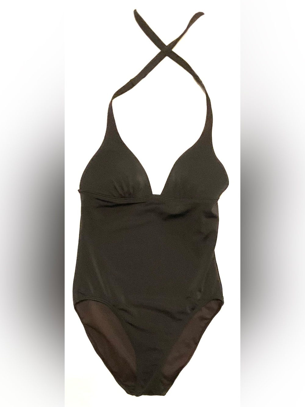 Victoria Secret-Size Small-Halter Neck, High On Hip, Black One Piece Swimsuit